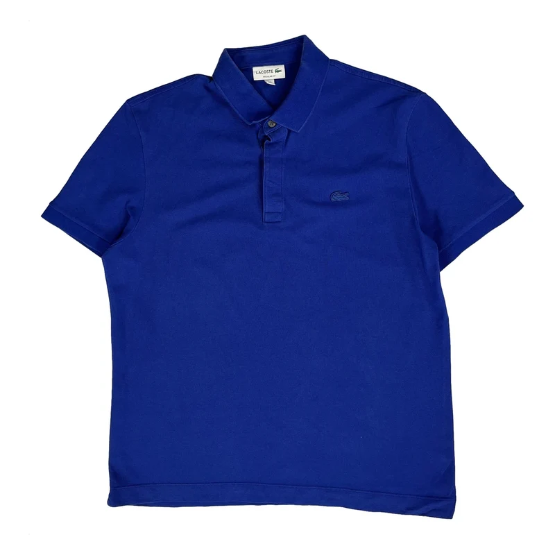 Lacoste Polo Shirt - XL Blue Cotton