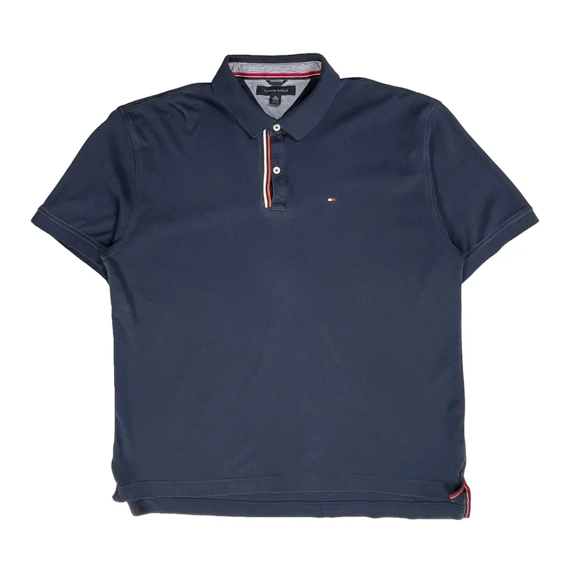 Tommy Hilfiger Polo Shirt - XL Navy Cotton
