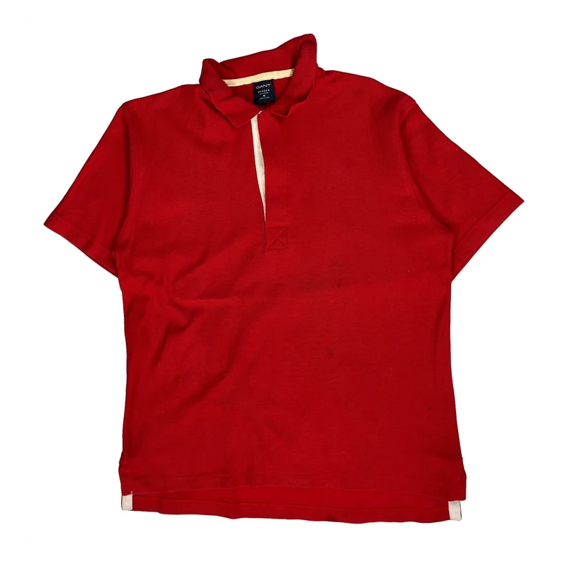 Gant Polo Shirt - Medium Red Cotton