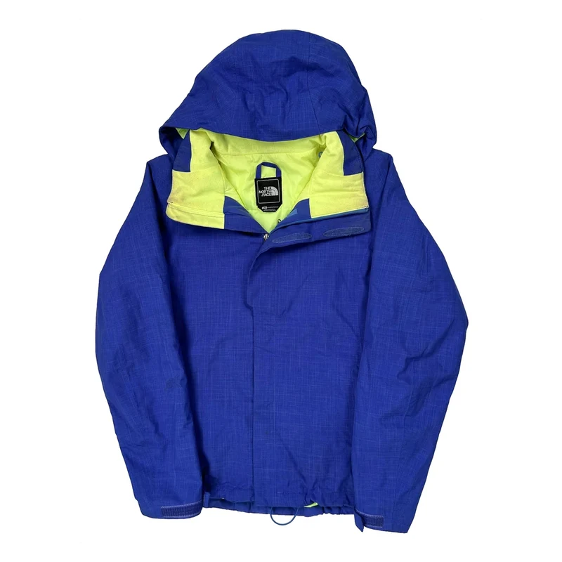 The North Face Waterproof Jacket - Large Blue Polyester