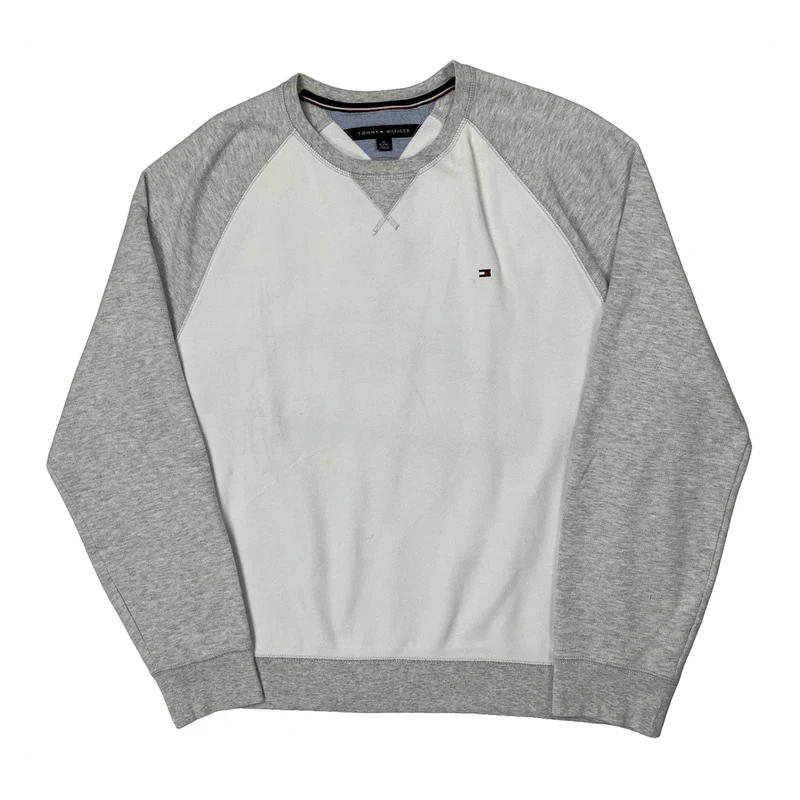 Tommy Hilfiger Sweatshirt - XL Grey Cotton