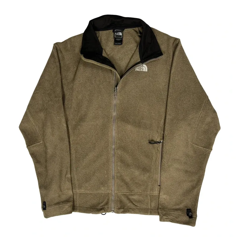 The North Face Fleece Jacket - Large Brown Polyester