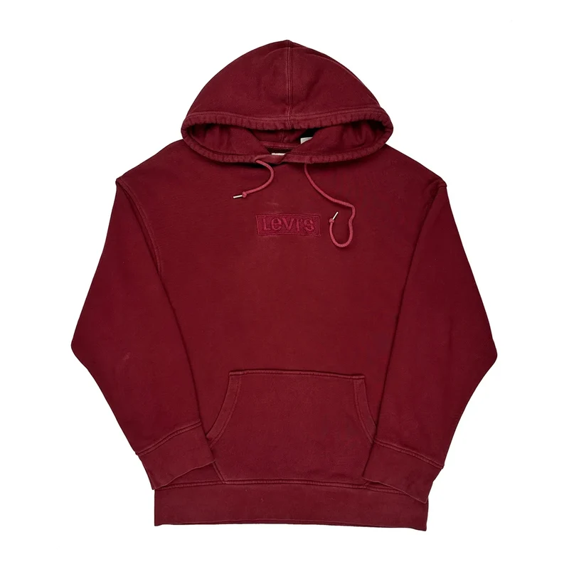 Levis Hoodie - XL Burgundy Cotton