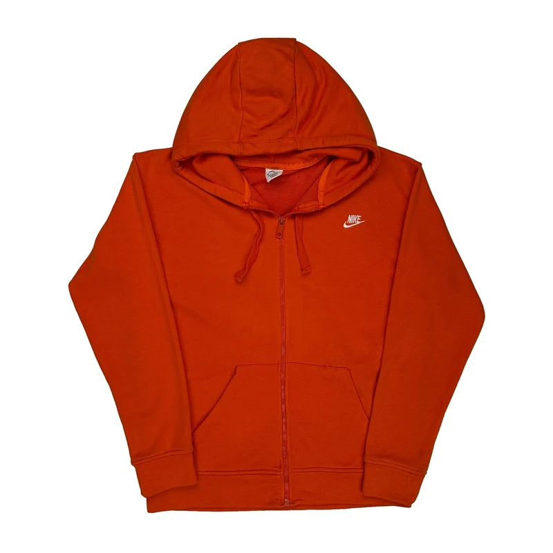 Nike Hoodie - Medium Orange Cotton