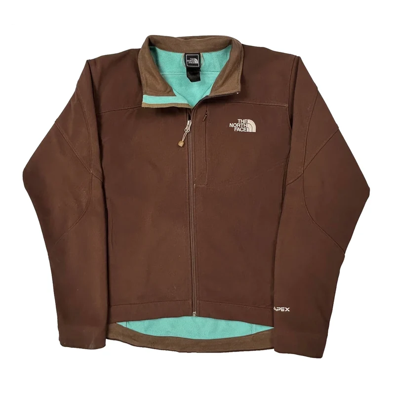 Apex The North Face Fleece Jacket - Medium Brown Polyester