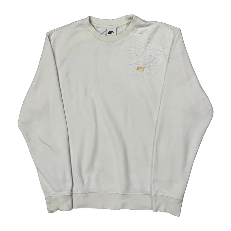 Nike Sweatshirt - Medium White Cotton