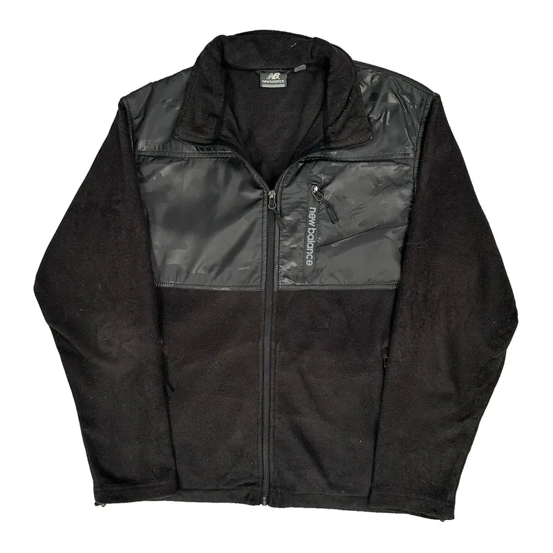 New Balance Fleece Jacket - Small Black Polyester