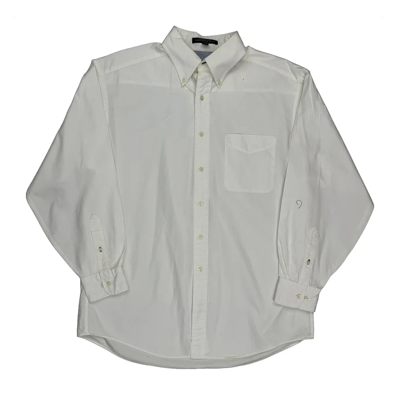 Tommy Hilfiger Shirt - Medium White Cotton