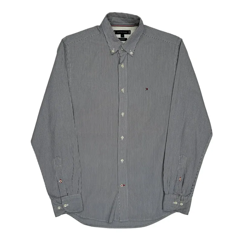 Tommy Hilfiger Striped Shirt - Medium Grey Cotton