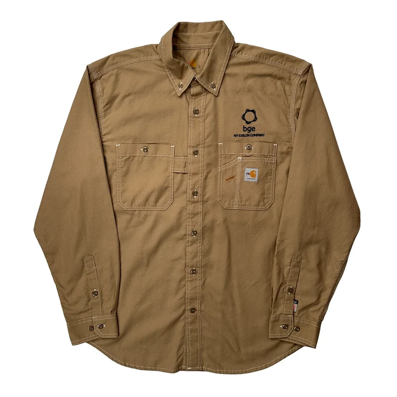 Bge Carhartt Shirt - Large Beige Cotton