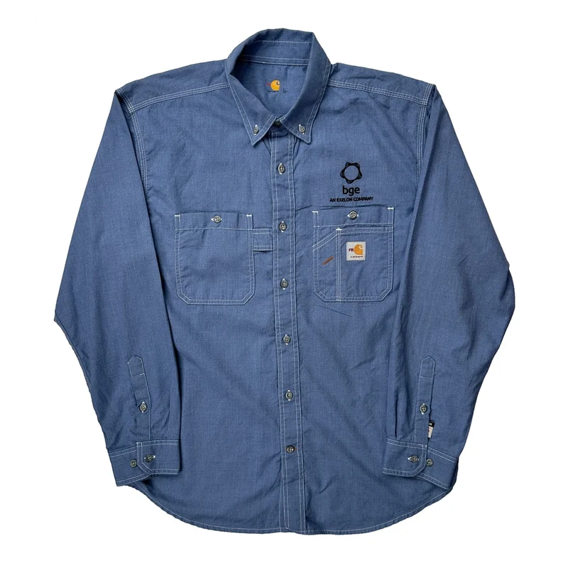 Carhartt Shirt - Large Blue Cotton