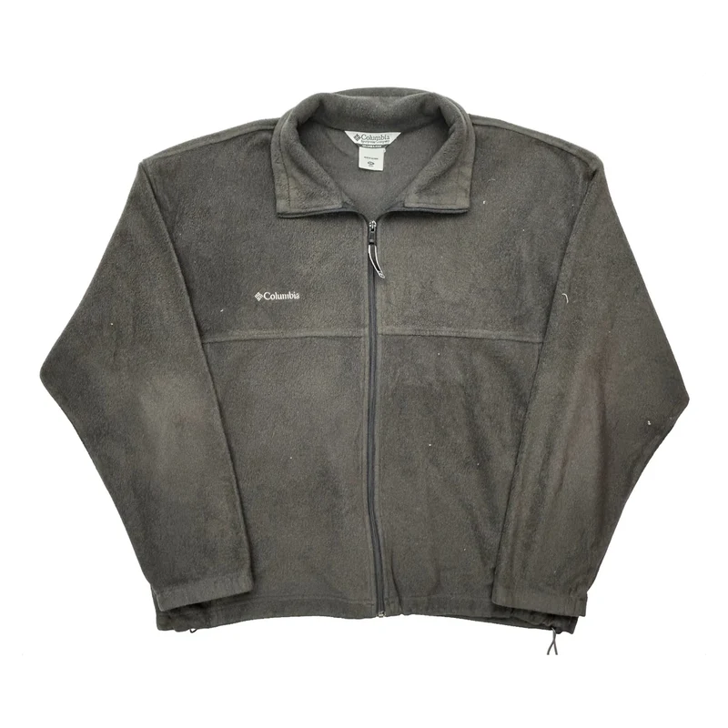 Columbia Fleece Jacket - 2XL Grey Polyester