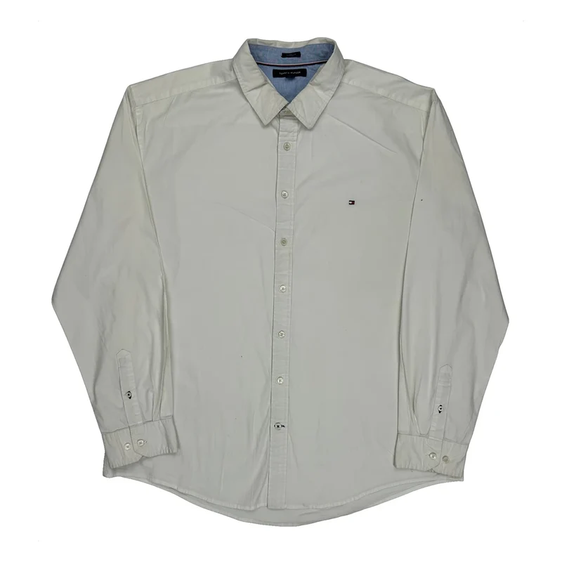 Tommy Hilfiger Shirt - 2XL White Cotton
