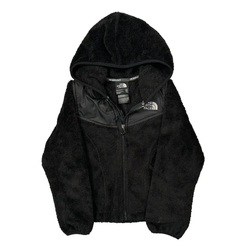 Girls The North Face Fleece Jacket - 2XS Black Polyester