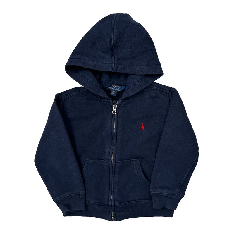 Age 3 Polo By Ralph Lauren Hoodie - 2XS Navy Cotton