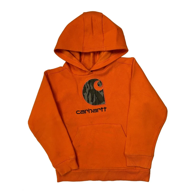Age 6 Carhartt Hoodie - XS Orange Cotton