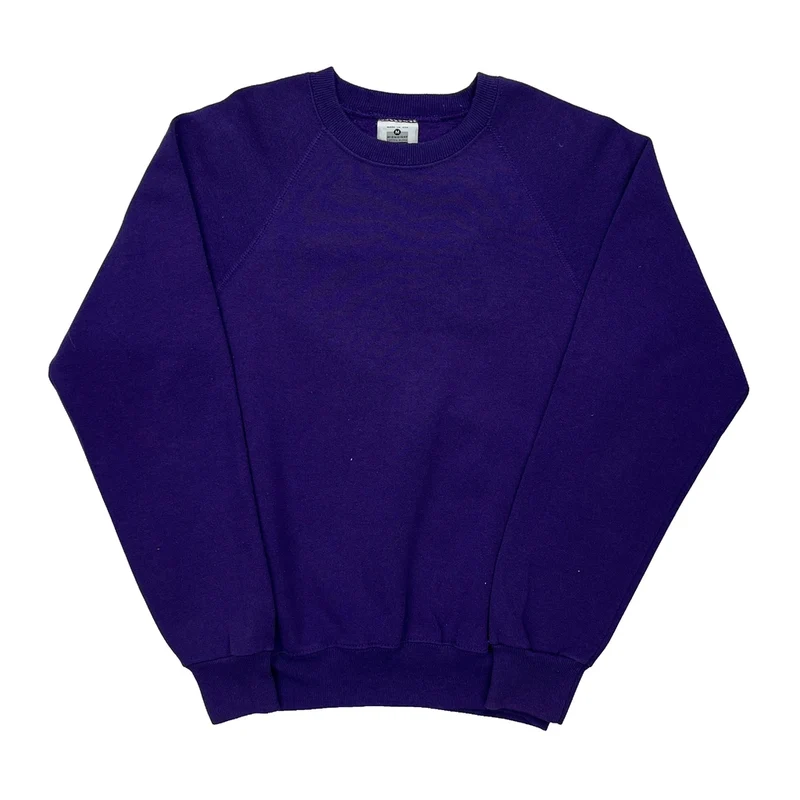 Lee Sweatshirt - Medium Purple Cotton Blend