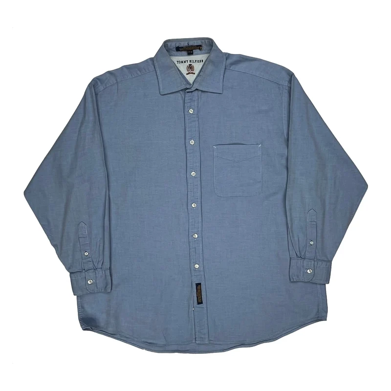 Tommy Hilfiger Shirt - XL Blue Cotton