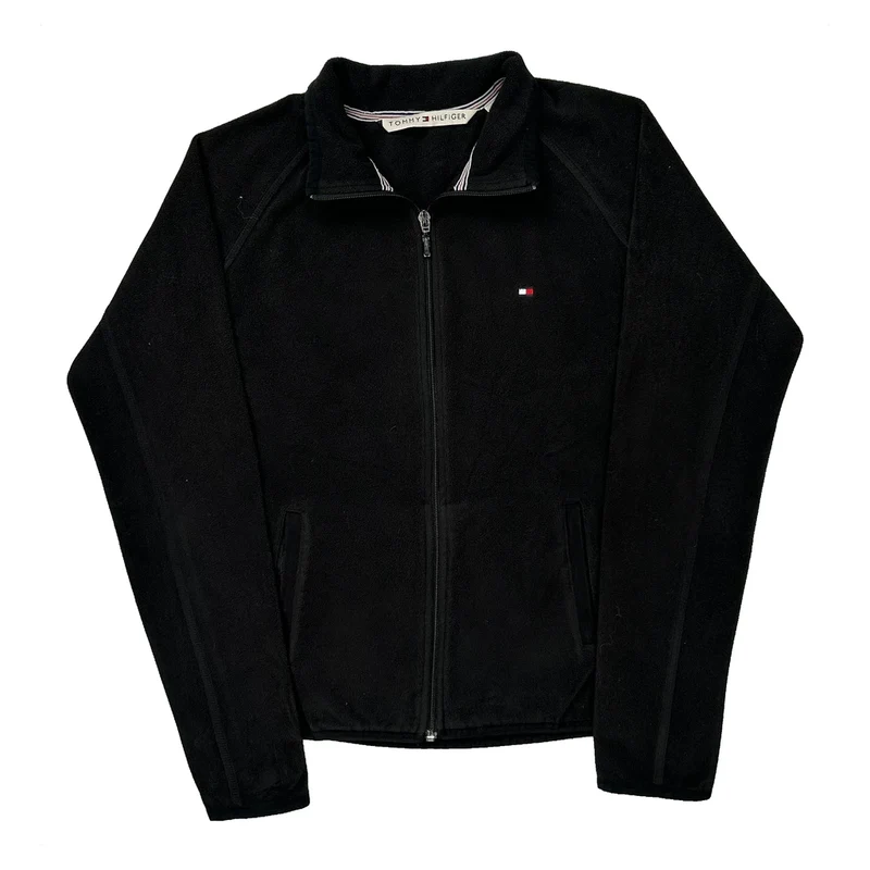 Tommy Hilfiger Fleece Jacket - Medium Black Polyester