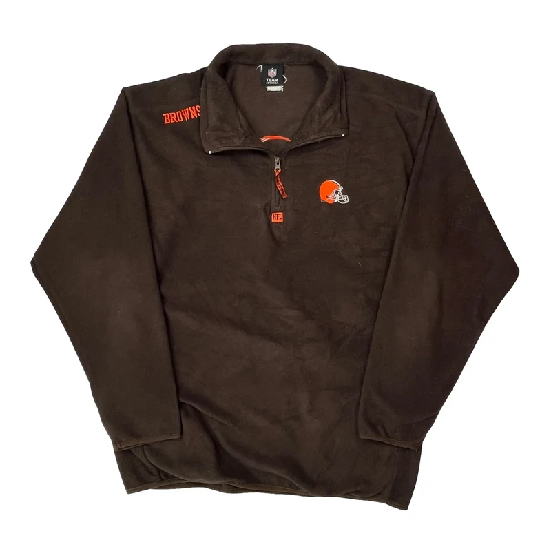 Browns Nfl Football Fleece - XL Brown Polyester