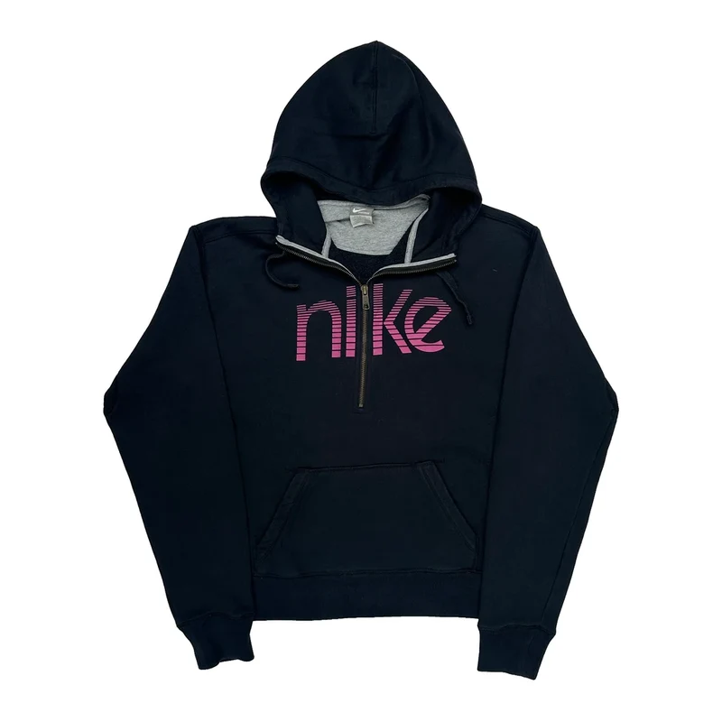Nike Spellout Hoodie - XL Black Cotton