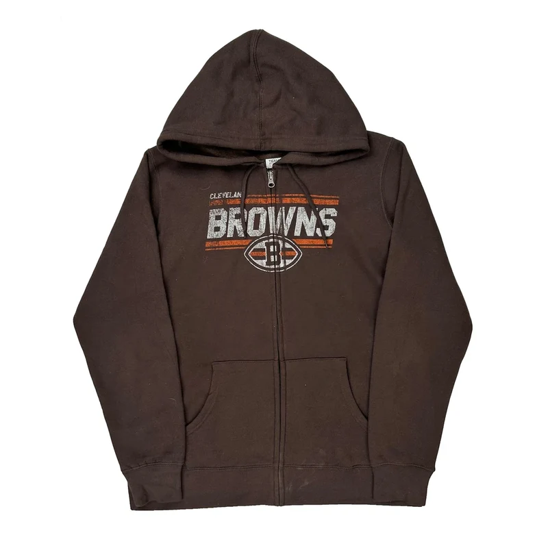 Cleveland Browns Nfl Graphic Hoodie - XL Brown Cotton