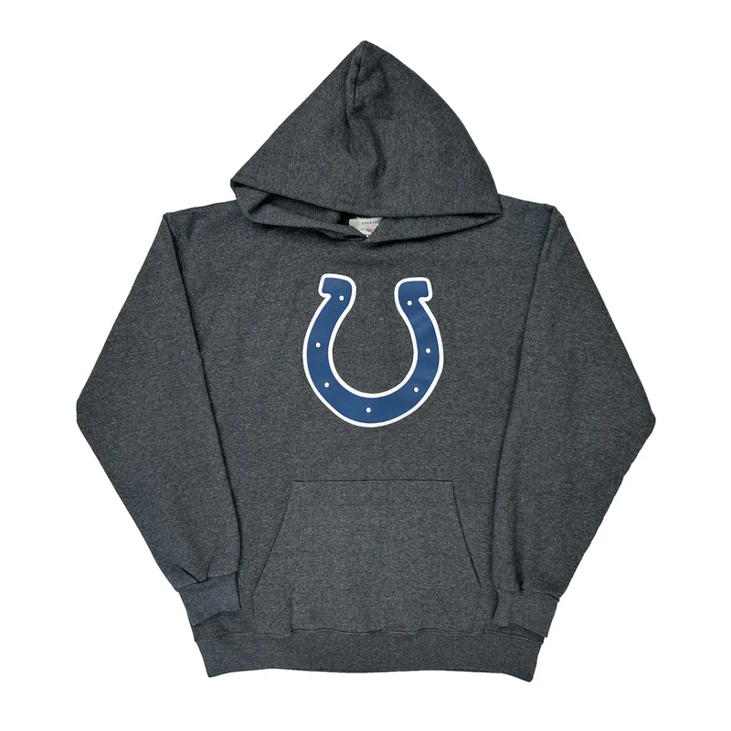 Indianapolis Colts Nfl Football Hoodie - Medium Grey Cotton Blend