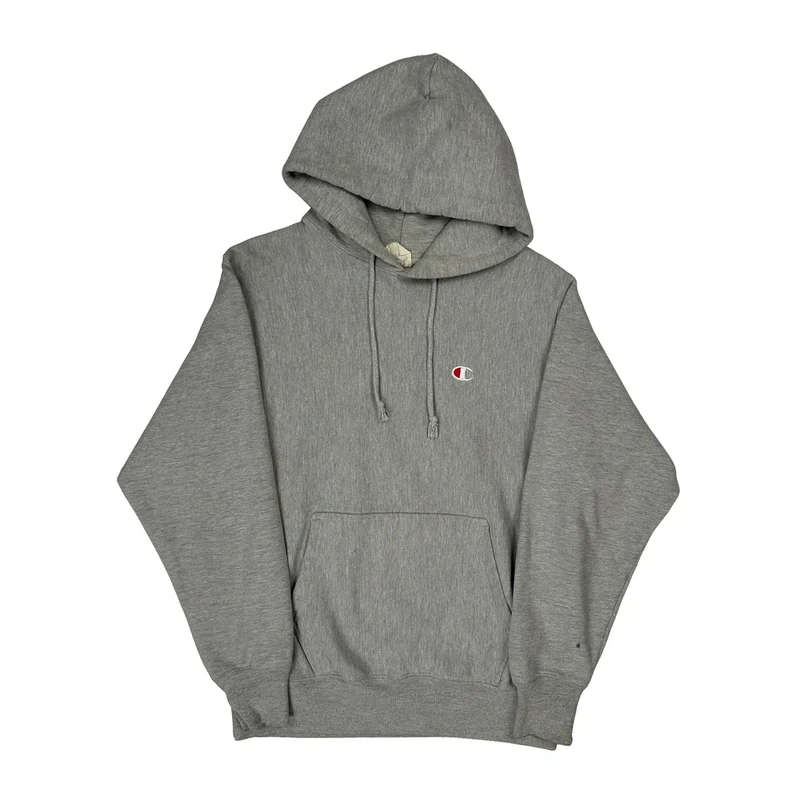 Reverse Weave Champion Hoodie - Medium Grey Cotton