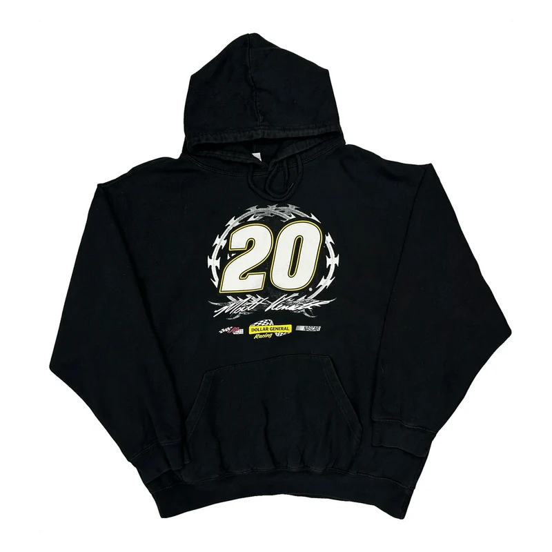 Number 20 Dodger Nascar Hoodie - XL Black Cotton