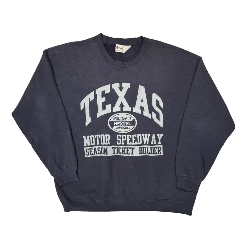 Texas Motor Speedway Nascar Sweatshirt - XL Navy Cotton