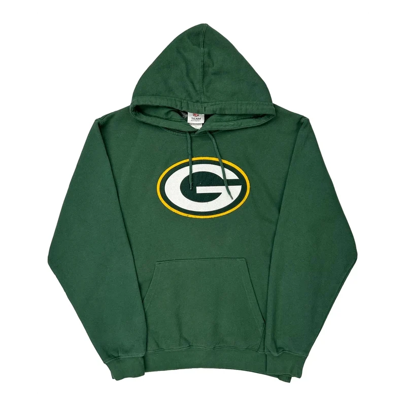 Green Bay Packers N.F.L. Team Apparel Football Hoodie - Small Green Cotton