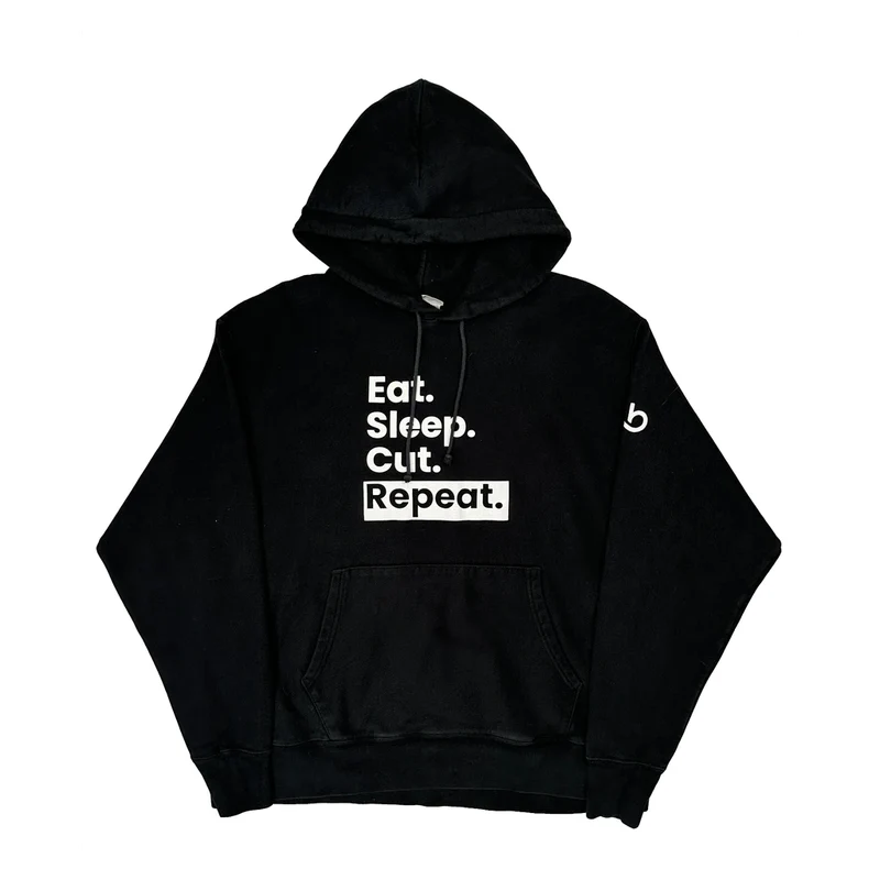 Reverse Weave Champion Hoodie - XL Black Cotton