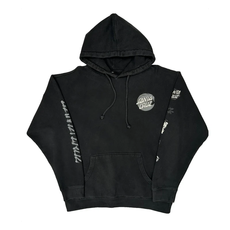 Skateboards Santa Cruz Hoodie - Large Black Cotton