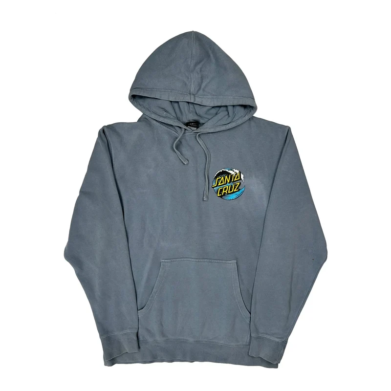 Santa Cruz Hoodie - Large Grey Cotton