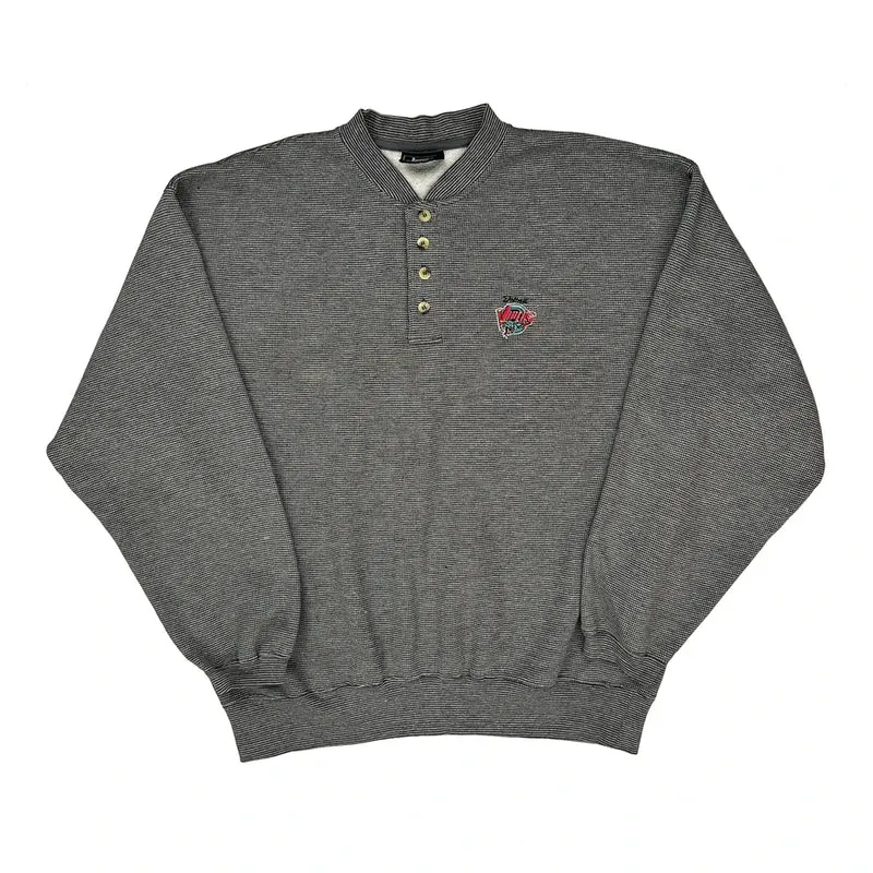 Lee Sport Sweatshirt - Large Grey Polyester Blend