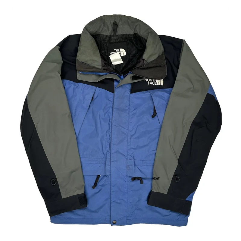 The North Face Waterproof Ski Jacket - Large Blue Nylon
