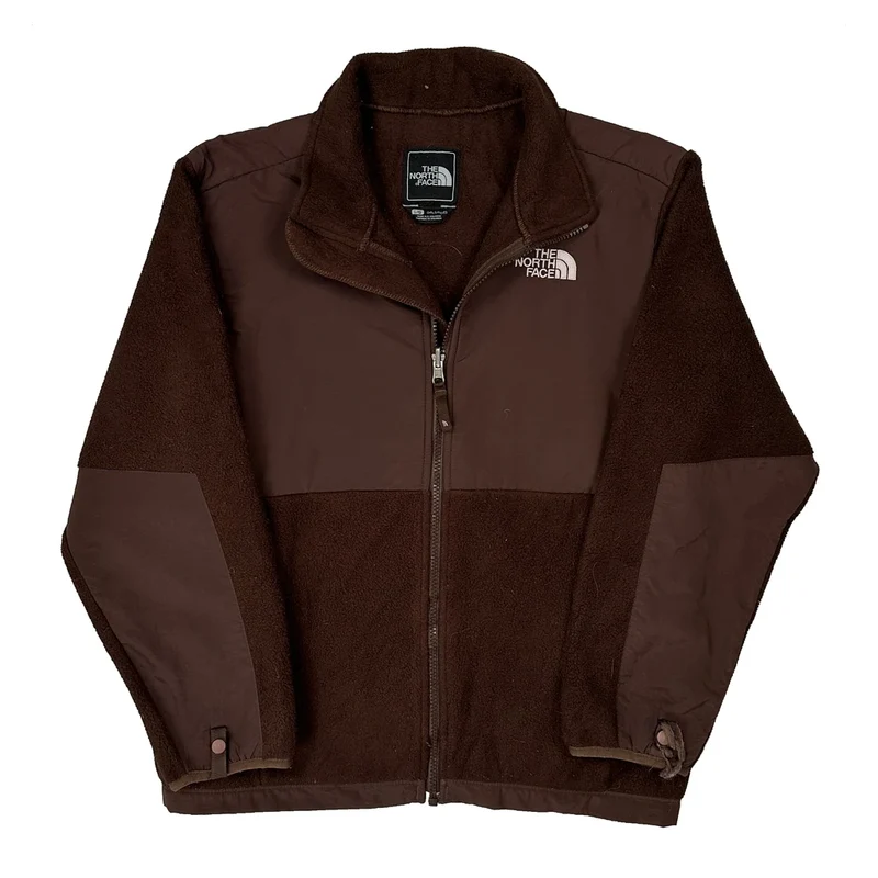 Age 14 The North Face Fleece Jacket - Large Brown Polyester