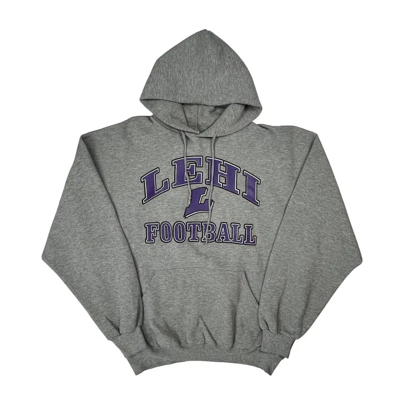 Lehi Football Russell Athletic Football Hoodie - XL Grey Cotton Blend
