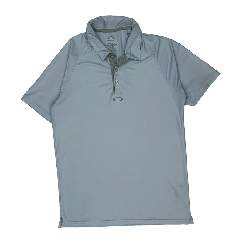 Oakley Polo Shirt - Medium Blue Polyester
