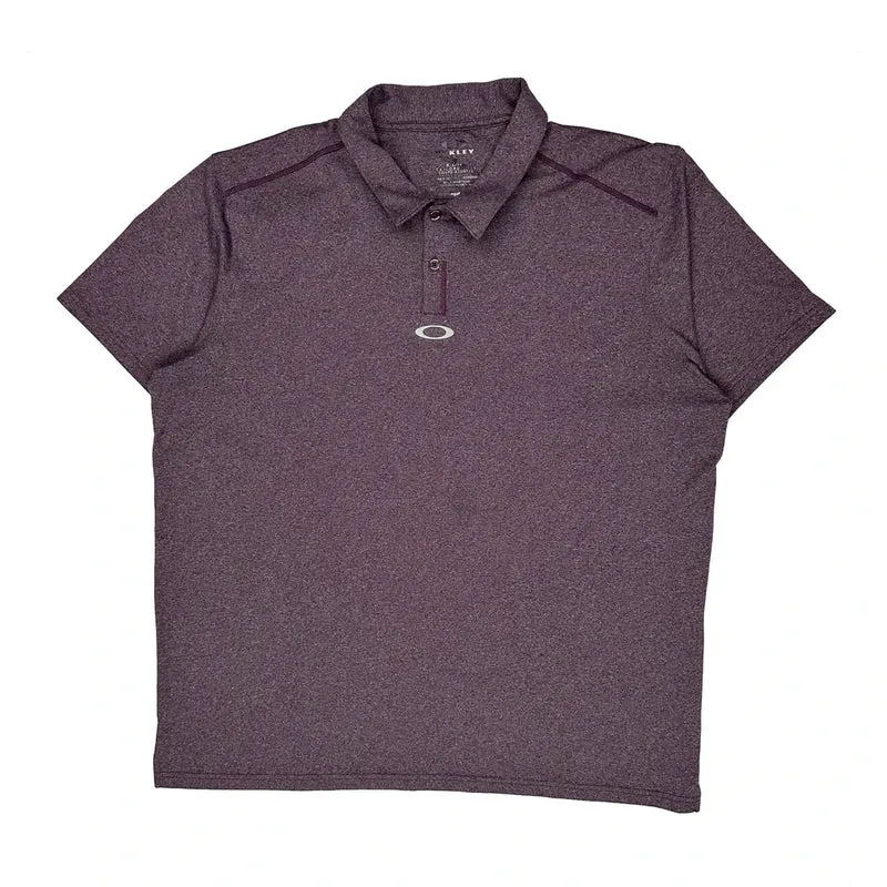 Oakley Polo Shirt - XL Purple Polyester