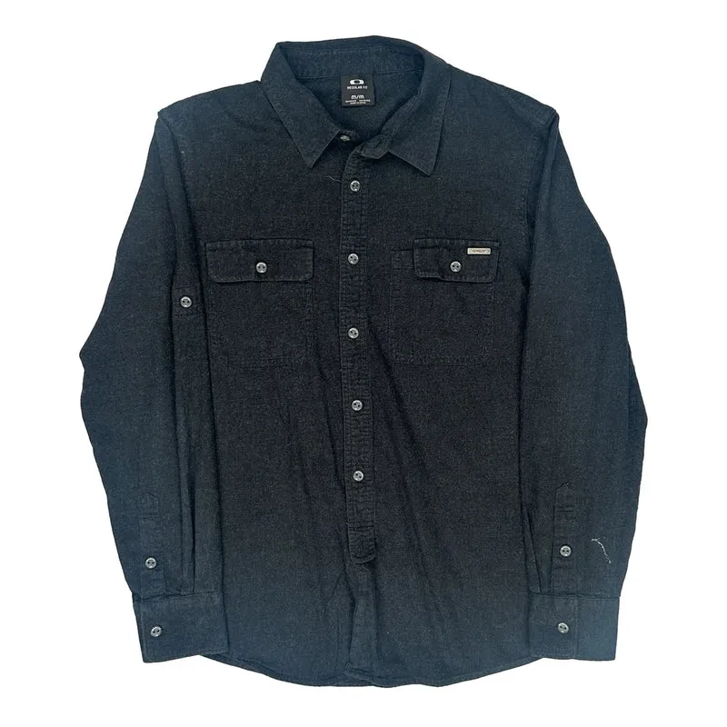 Oakley Shirt - Medium Black Cotton