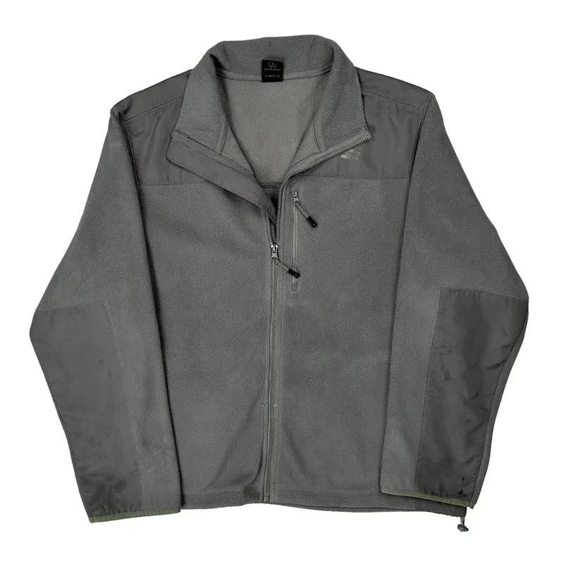 Starter Fleece Jacket - Large Grey Polyester