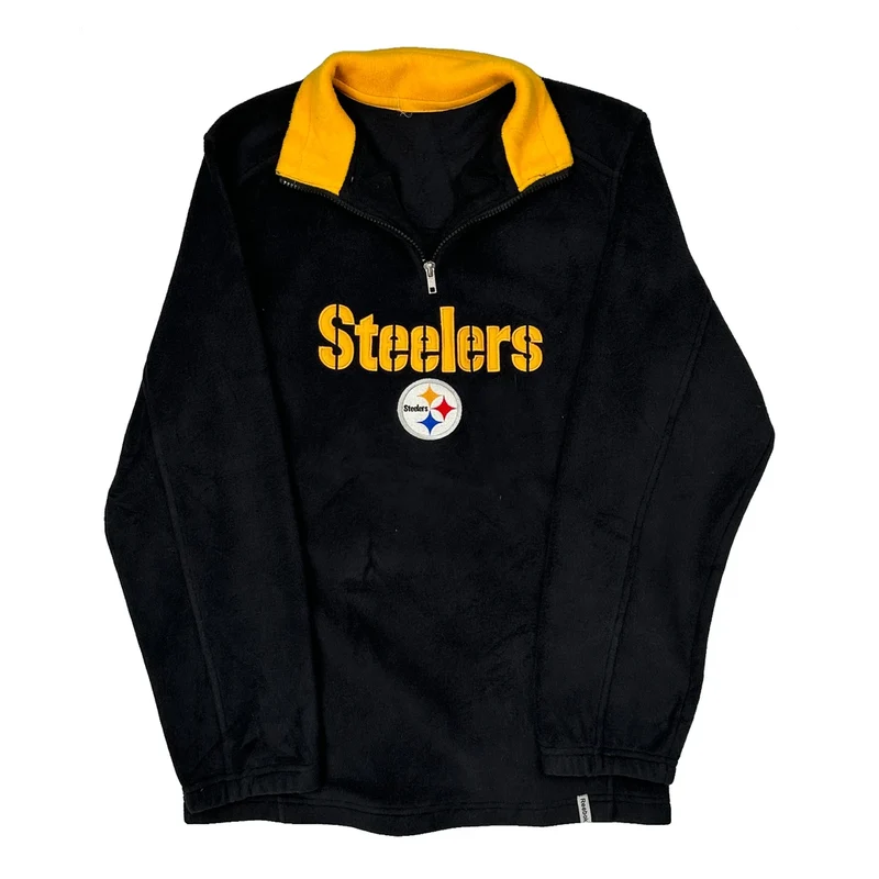 Steelers Nfl Football Fleece - XS Black Polyester