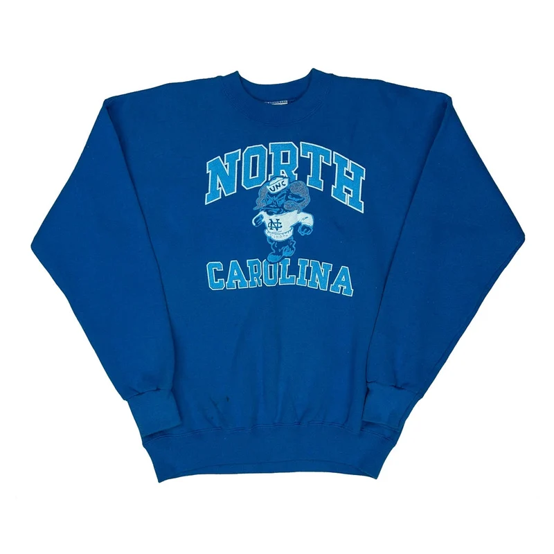 Unc, Made In USA Lee College Sweatshirt - XL Blue Cotton