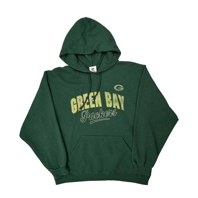 Green Bay Packers Nfl Hoodie - Large Green Cotton