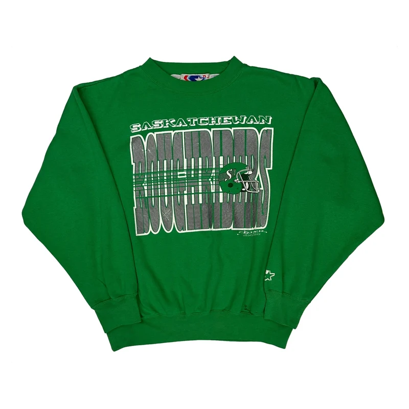 Saskatchewan Roughriders Starter Sweatshirt - XL Green Polyester Blend