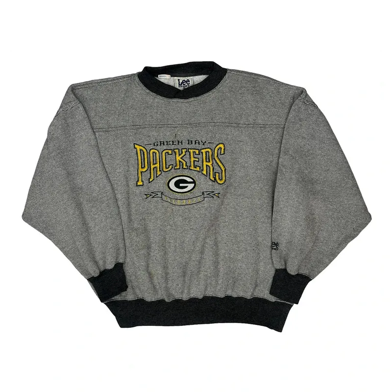 Green Bay Packers Lee Sport Nfl Sweatshirt - XL Grey Polyester Blend