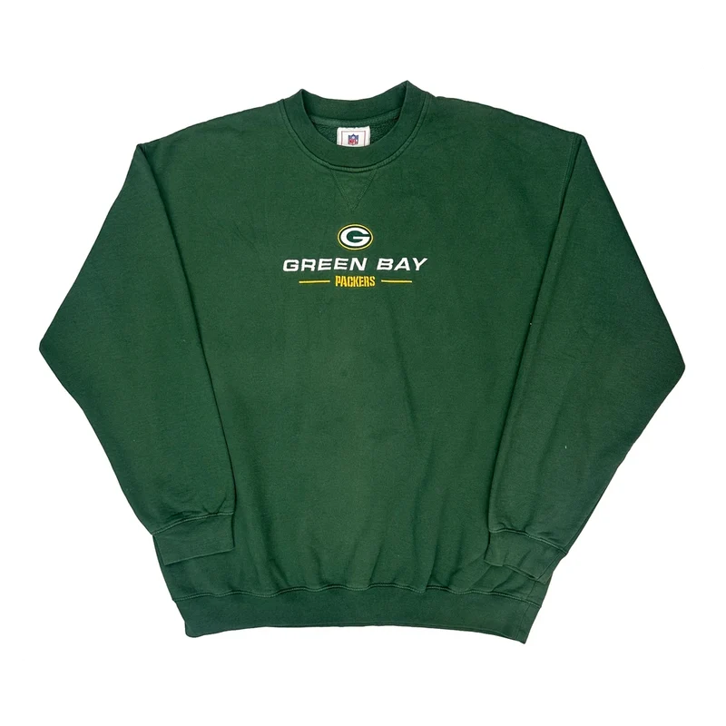 Green Bay Packers Nfl Sweatshirt - 2XL Green Cotton