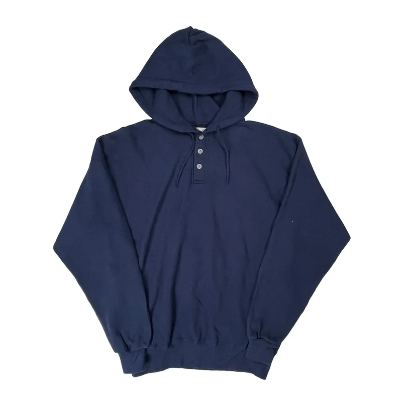 L.L.Bean Tall Hoodie - Large Navy Cotton