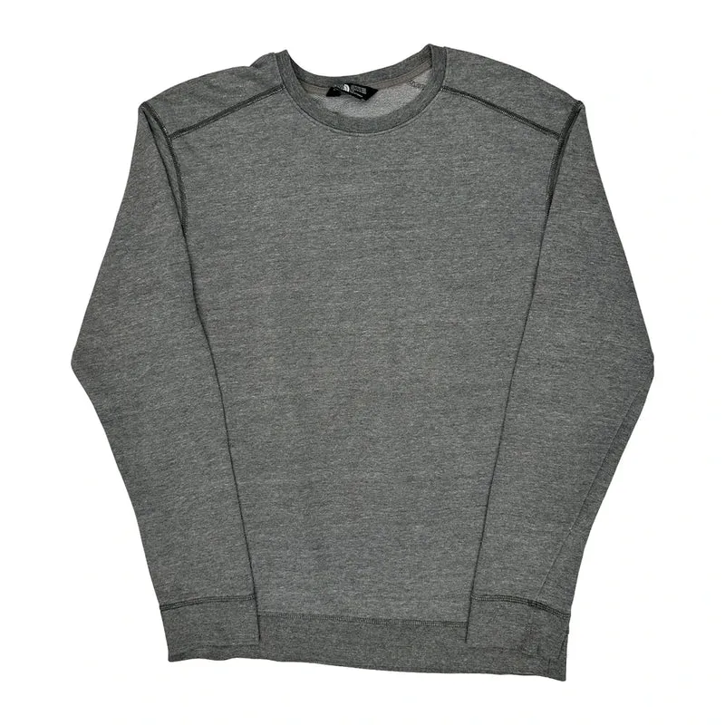 The North Face Sweatshirt - Large Grey Cotton Blend